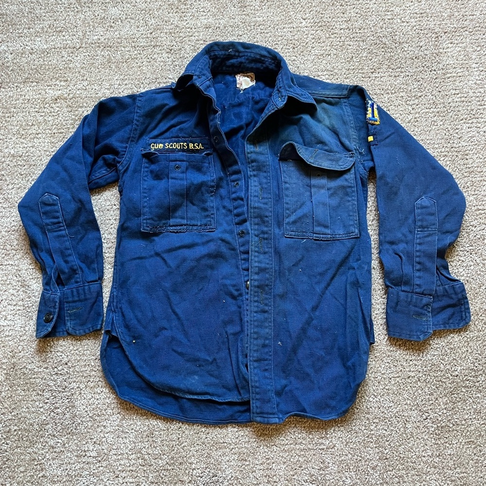 VTG 40s / 50s Boy Scouts Cub Scout Uniform Top